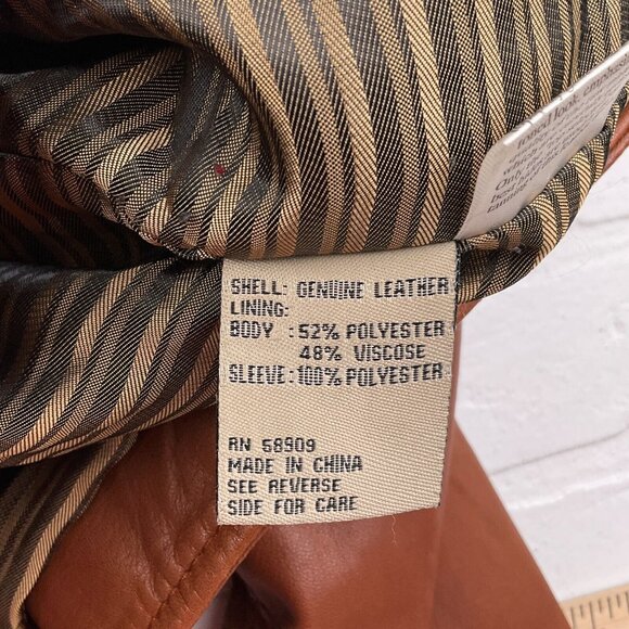 Robert Comstock Vertical Jacket Mens XLarge Brown Buttery Soft Leather Full Zip - Picture 8 of 13